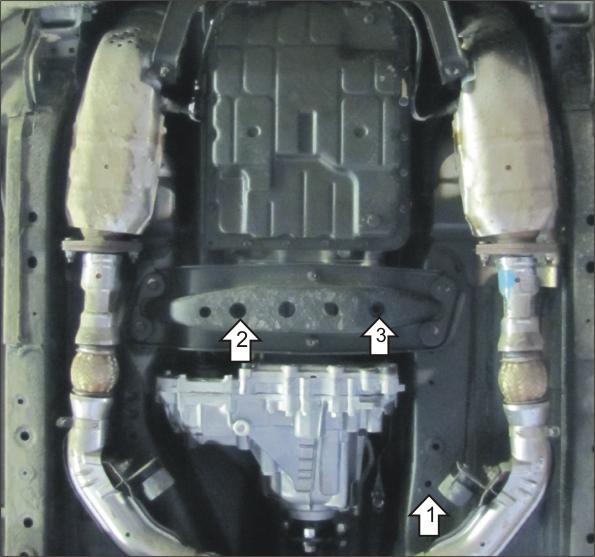 Защита алюминиевая Мотодор (Раздаточная коробка), 5 мм, Алюминий для Infiniti EX 25 2007-2012 арт. 38010