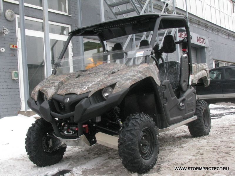 Защита днища для YAMAHA Viking  2014-16, алюминий 4 мм, STORM, арт. 2538