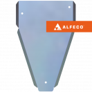 Защита  редуктора Haval Dargo 4WD 2022-  V-2,0 , ALFeco, алюминий 4мм, арт. ALF55052al