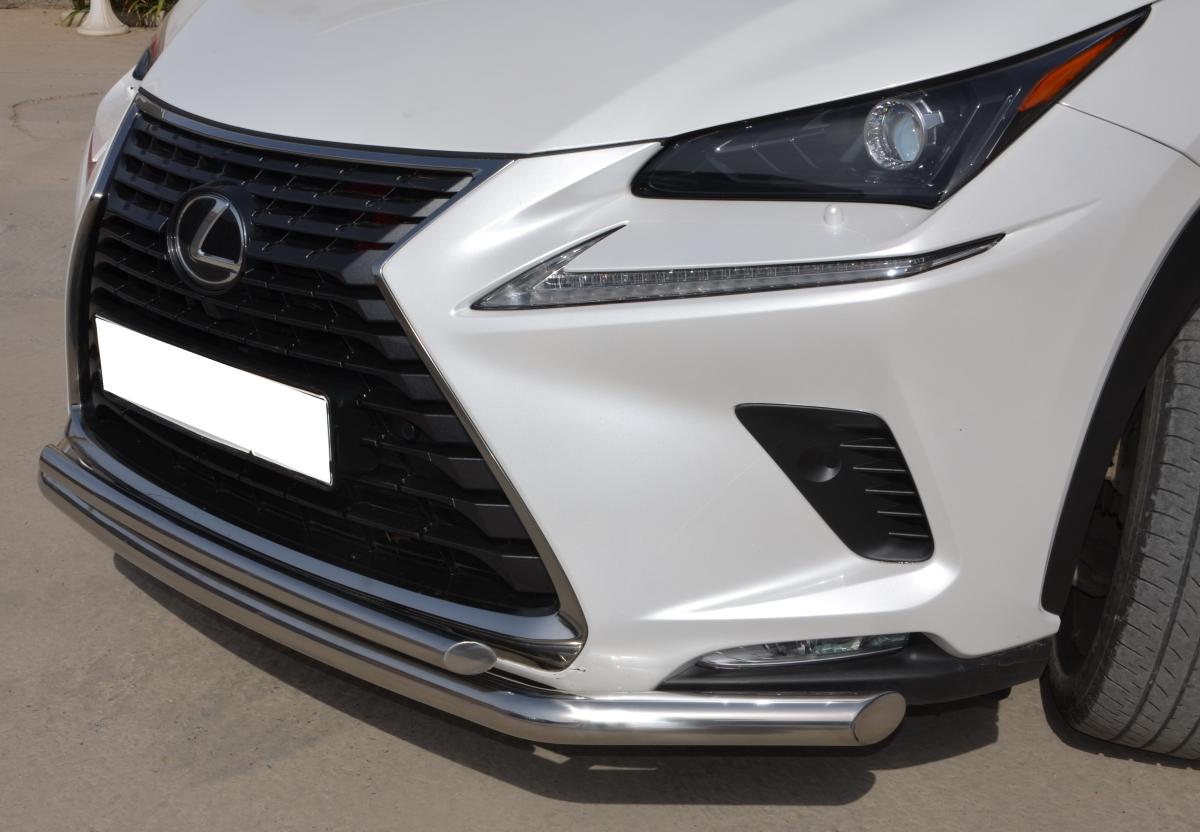 Защита переднего бампера двойная для автомобиля Lexus NX 2017 арт. LNX.200.17.03, Россия