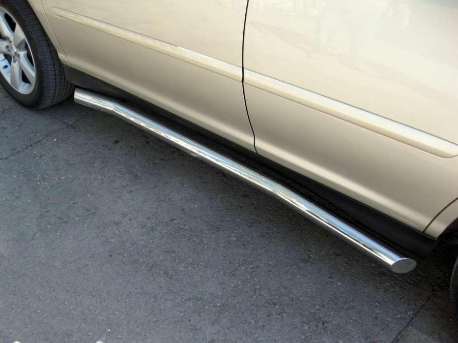 Пороги труба d76 вариант 1 для Lexus RX 300/330/350 2003, Slitkoff LRT-000395