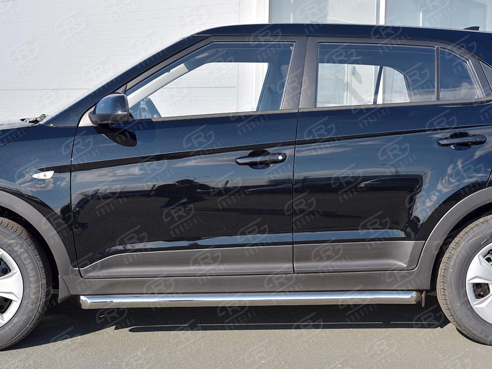 Пороги труба d57 вариант 1 для Hyundai Creta 2016, Slitkoff HCRT-0024221