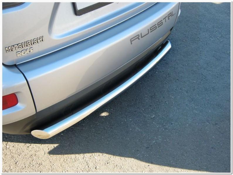 Защита заднего бампера d76 для Mitsubishi Outlander XL 2010, Slitkoff MNZ-000114