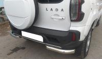 Защита заднего бампера угловая для автомобиля LADA (ВАЗ) Niva Travel 2021 арт. NVT.21.17