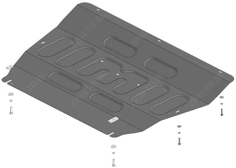 Защита стальная Мотодор (Двигатель, Коробка переключения передач), 2 мм,  Omoda C7  2025- арт. 79016
