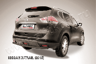 Защита заднего бампера d57 черная Nissan X-Trail (2013-2023) , Slitkoff, арт. NXT15-009B