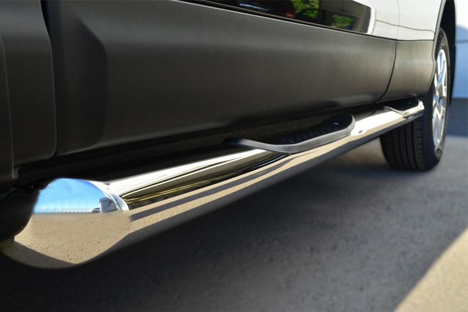 Пороги труба d76 с накладками вариант 1 для Nissan Qashqai 14-/15- SPB, Slitkoff NQQT-001791