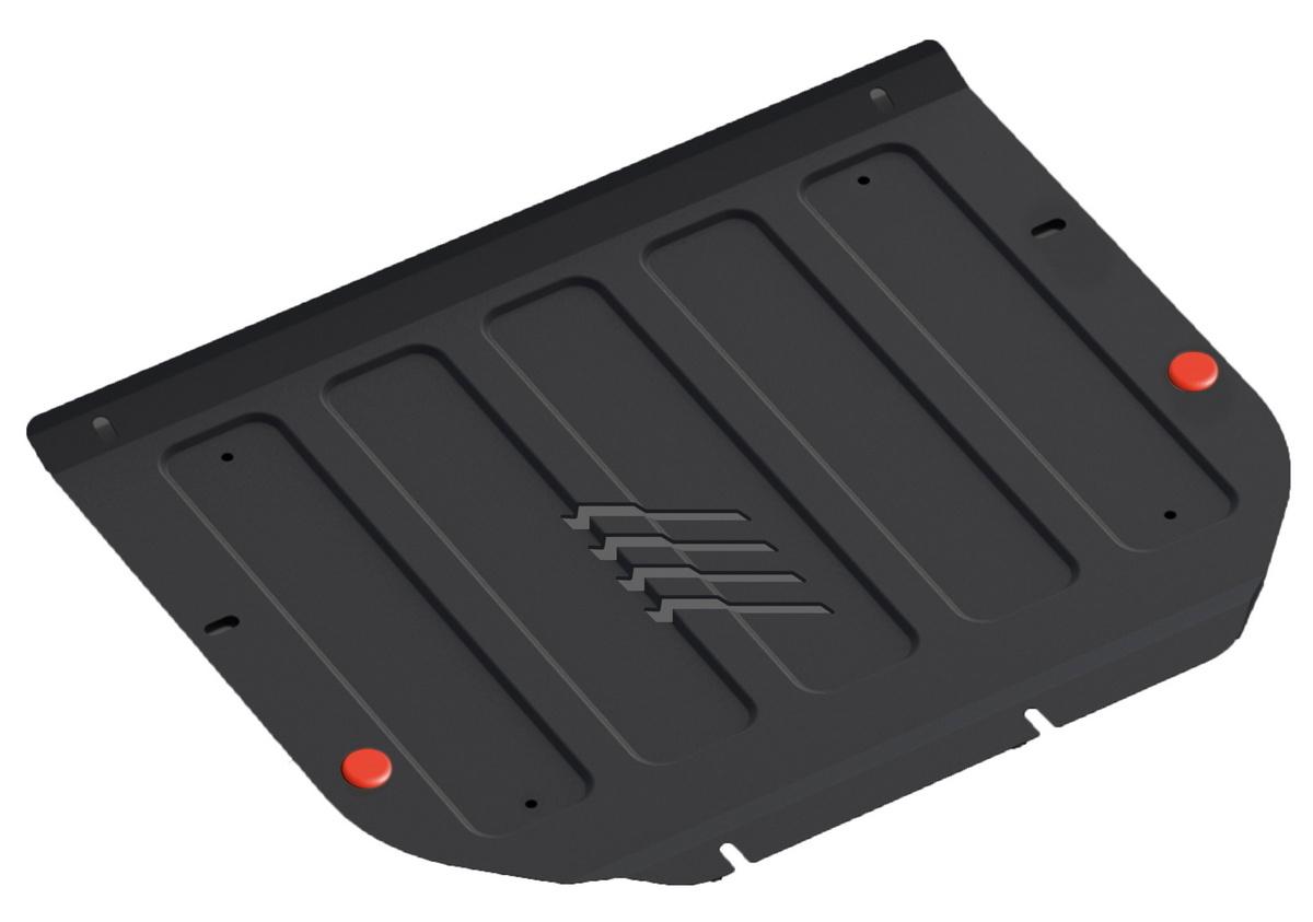 Защита картера и КПП АвтоБроня для Hyundai Santa Fe II (V - 2.2D; 2.7) 2006-2009, штампованная, сталь 1.8 мм, с крепежом, 111.02309.2