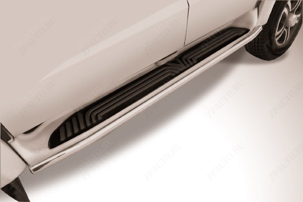 Защита штатного порога d42 Uaz Pickup (2014-2023) , Slitkoff, арт. UPpic14-005