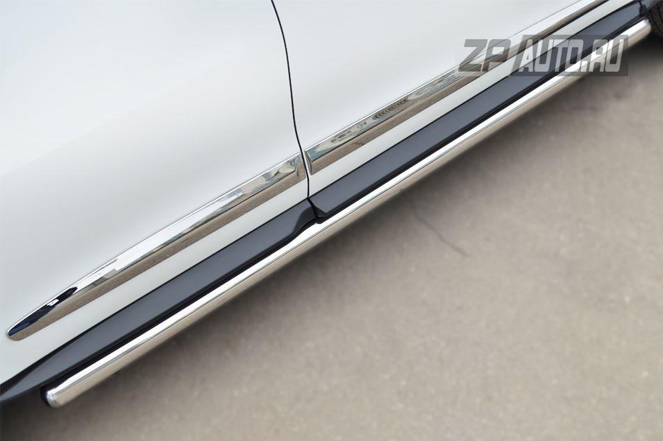 Пороги труба d57 вариант 3 для Infiniti JX35, Slitkoff JXT-0014613