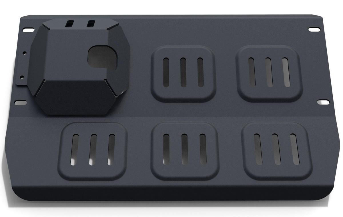 Защита редуктора переднего моста Rival для Suzuki Jimny III рестайлинг 2005-2018, сталь 3 мм, с крепежом, штампованная, 2111.5518.1.3