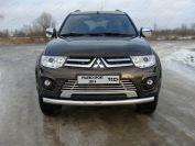 Решетка радиатора 16 мм для автомобиля Mitsubishi Pajero Sport 2013-2015, TCC Тюнинг MITPASPOR14-04