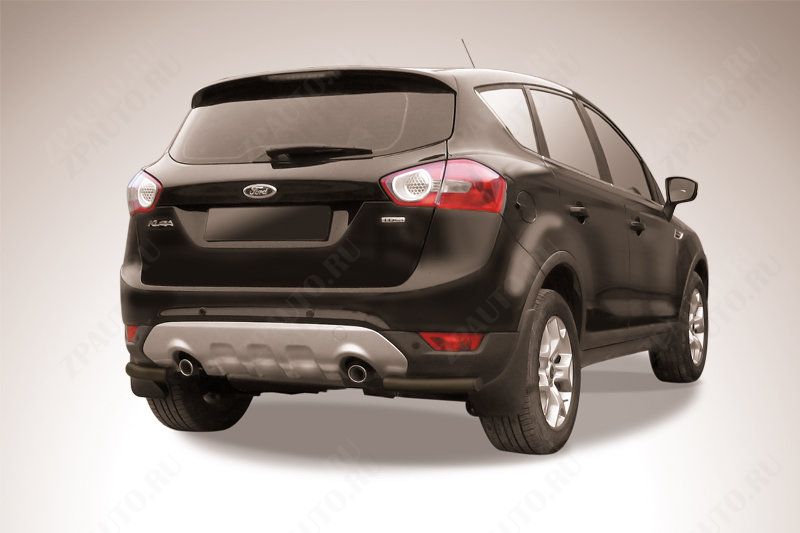 Уголки d57 черные Ford Kuga (2008-2013) , Slitkoff, арт. FKG013B