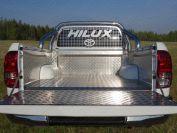 Защитный алюминиевый вкладыш в кузов автомобиля (борт) для автомобиля Toyota Hilux Black Onyx 2020 TCC Тюнинг арт. TOYHILUX15-20