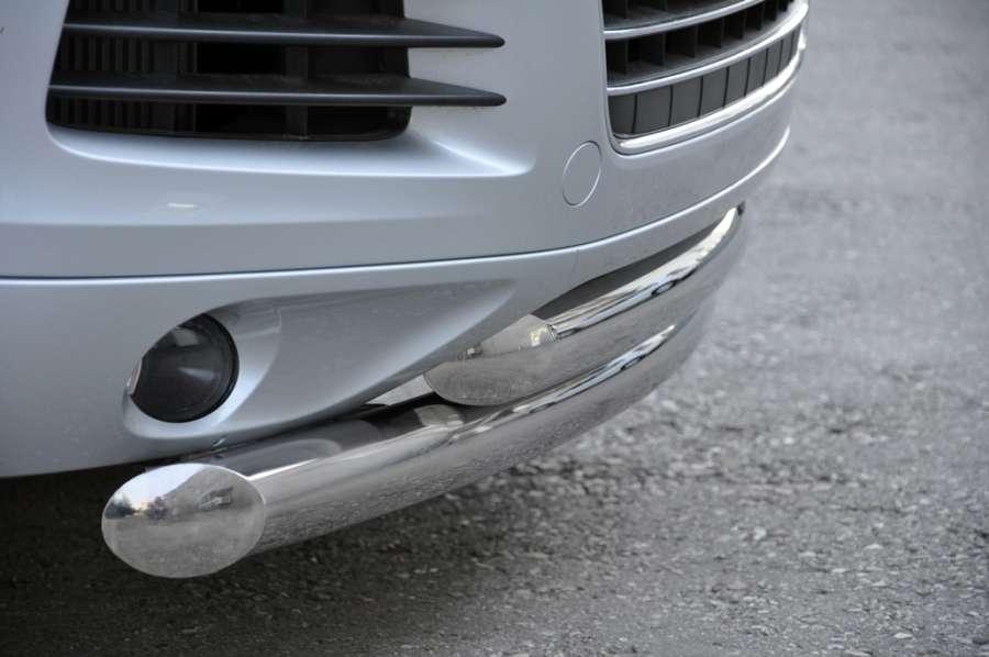 Защита переднего бампера d76/57 для Volkswagen Touareg 2010, Slitkoff VTZ-000707