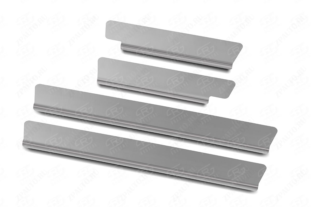 KIA SPORTAGE 2021- Накладки на пороги RUSSTAL (нерж., зеркало) KISP21-01