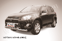 Защита переднего бампера d76+d57 двойная Toyota Rav-4 L (2005-2010) , Slitkoff, арт. TR409L-009