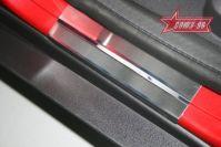 Накладки на внутренние пороги без логотипа для Ford Focus III 5D 2011, Союз-96 FFOC.31.3650