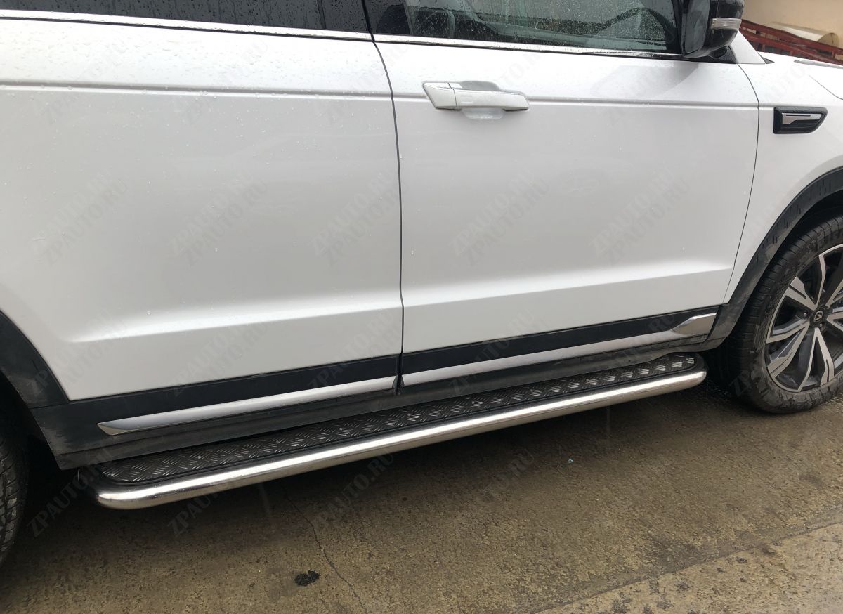 Пороги с накладным листом для автомобиля Changan CS95 2023 арт. CGCS95.23.41