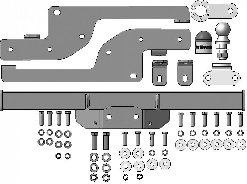 Фаркоп для Renault Master 2010-2014, тип шара FE, арт. 91716-FE