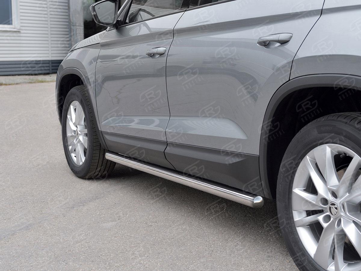 Пороги труба d57 вариант 3 на Skoda Kodiaq, Slitkoff SKKT-0027757