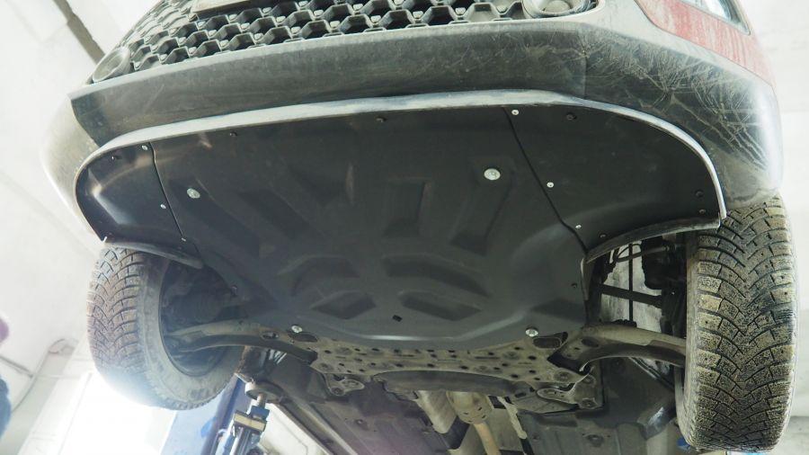 КОМПОЗИТНАЯ ЗАЩИТА КАРТЕРА ДВИГАТЕЛЯ И КПП KIA SOUL III (V-ВСЕ, 2019-) (6ММ), арт. 11.34K