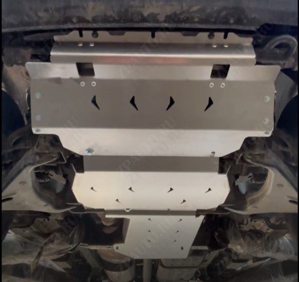 47.08ABC Защита картера ДВС, КПП и РК TANK 400 (2025-) из 3-х частей (Алюминий 4мм)