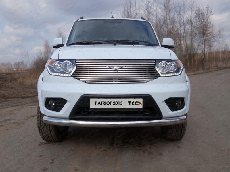 Решетка радиатора 16 мм для автомобиля UAZ Patriot 2014-, TCC Тюнинг UAZPATR2015-07
