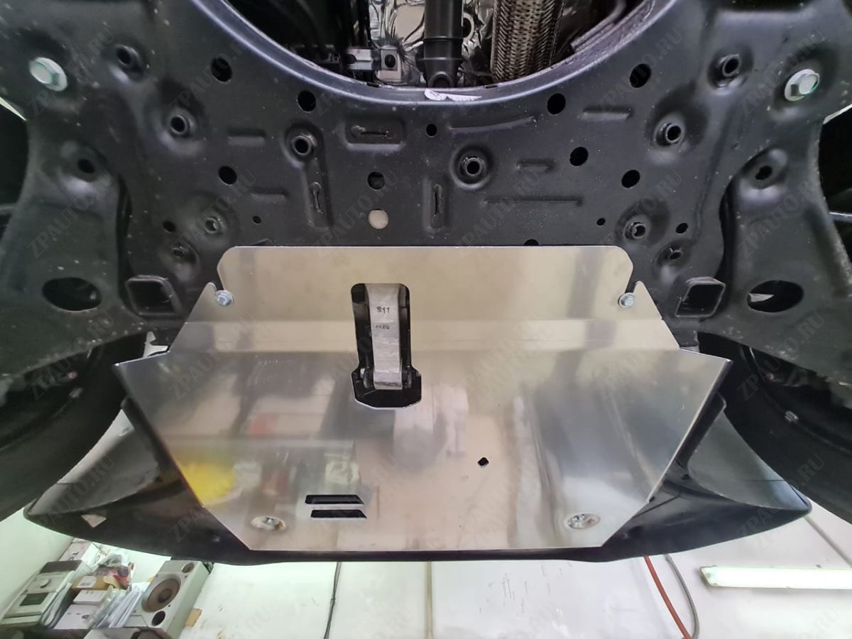 10.24ABC ЗАЩИТА КАРТЕРА ДВИГАТЕЛЯ И КПП HYUNDAI PALISADE V-3.5 (2018-) (АЛЮМИНИЙ 4ММ)