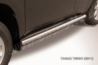 Дуга в кузов d76 с креплениями под ПТФ Toyota HILUX (2020-2023) , Slitkoff, арт. THL20-007