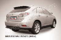 Защита заднего бампера d57 черная Lexus RX-350 RX-270 (2012-2015) , Slitkoff, арт. LRX35-12.010B