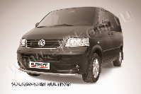Защита переднего бампера d57 Volkswagen Multivan (2003-2015) Black Edition, Slitkoff, арт. VWM004BE