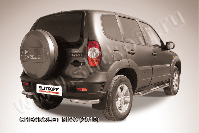 Уголки d57 Chevrolet Niva (2009-2020) Black Edition, Slitkoff, арт. CHN10-010BE