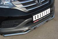 Защита переднего бампера d63/42 для Honda CR-V 2013, Руссталь HVZ-001337