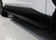 Пороги алюминиевые "Slim Line Black" 1720 мм для автомобиля Toyota RAV4 2019 арт. TOYRAV19-24B, TCC Тюнинг