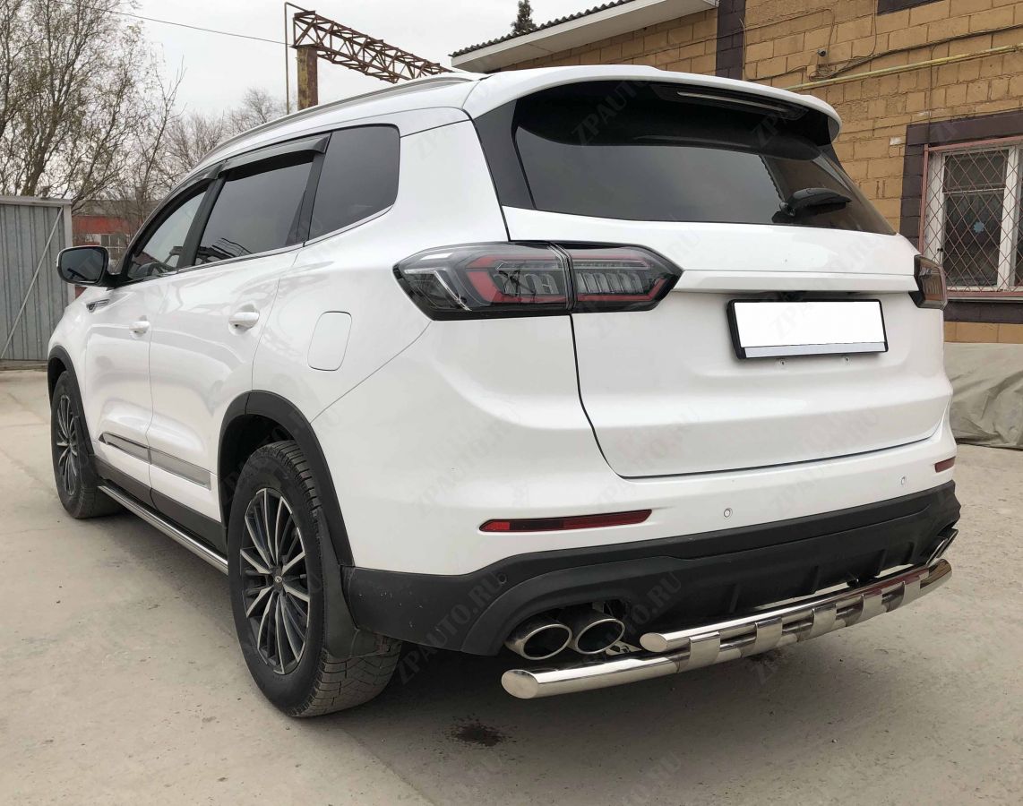 Защита заднего бампера двойная с перемычками для автомобиля XCITE X-Cross 8 2025 арт. XCX-CR.8.25.25