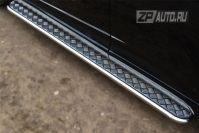 Пороги труба d42 с листом для Toyota Venza 2013, Руссталь TVL-001480