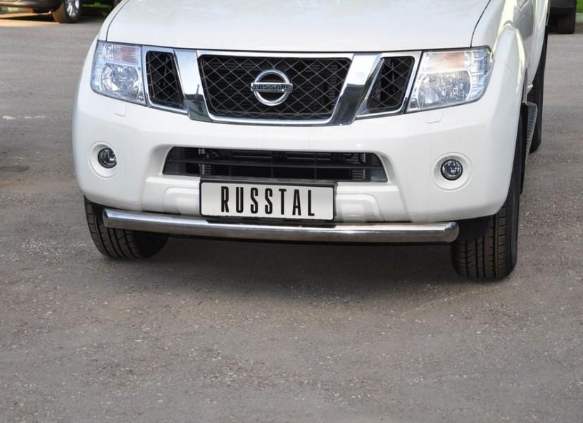 Защита переднего бампера d76 для Nissan Pathfinder 2010, Slitkoff NNZ-000351