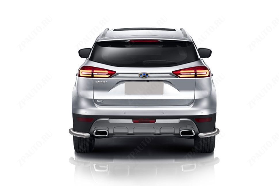 Уголки d57 Geely Atlas (2016-2023) Black Edition, Slitkoff, арт. GEAT-009BE