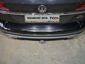 Накладка на задний бампер (лист зеркальный) для автомобиля Volkswagen Teramont 2018-