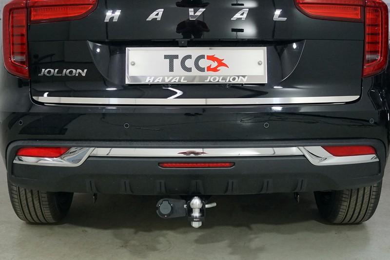 Накладка на заднюю дверь (лист зеркальный) для автомобиля HAVAL Jolion (1,5 л., 2WD) 2021- TCC Тюнинг арт. HAVJOL21-01