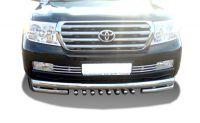 Защита переднего бампера тройная для автомобиля TOYOTA Land Cruiser 200     2007-2012, Россия TLC200.07.06-1