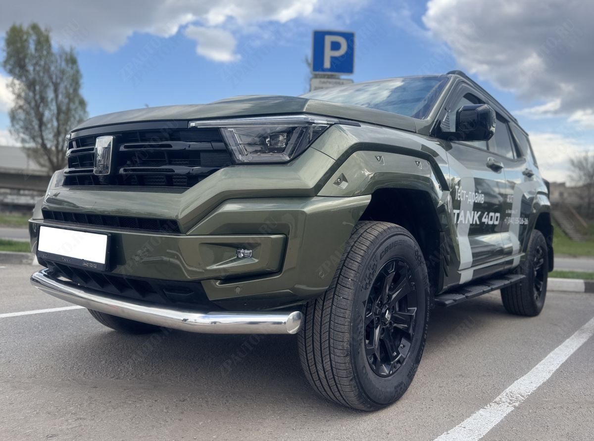 Защита переднего бампера для автомобиля Tank 400   2023 арт. TANK400.23.01