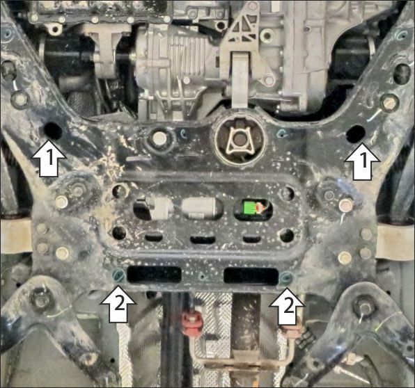 Защита АвтоСтандарт (Электроусилитель руля), 1,5 мм,  для Gac GS8  2023- арт. 57803