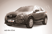 Защита переднего бампера d57 черная Mazda CX-5 (2011-2017) , Slitkoff, арт. MZCX5-002B