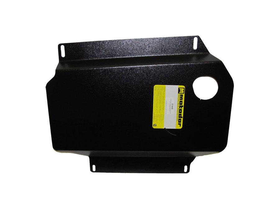 Защита двигателя, кпп, рк стальная Motodor для Nissan Pathfinder R51 2005-2010 (2 мм, сталь), 01449