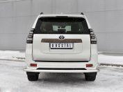 TOYOTA LC PRADO 150 BLACK ONYX 2020- Защита заднего бампера d57 секции LCPZ-003551