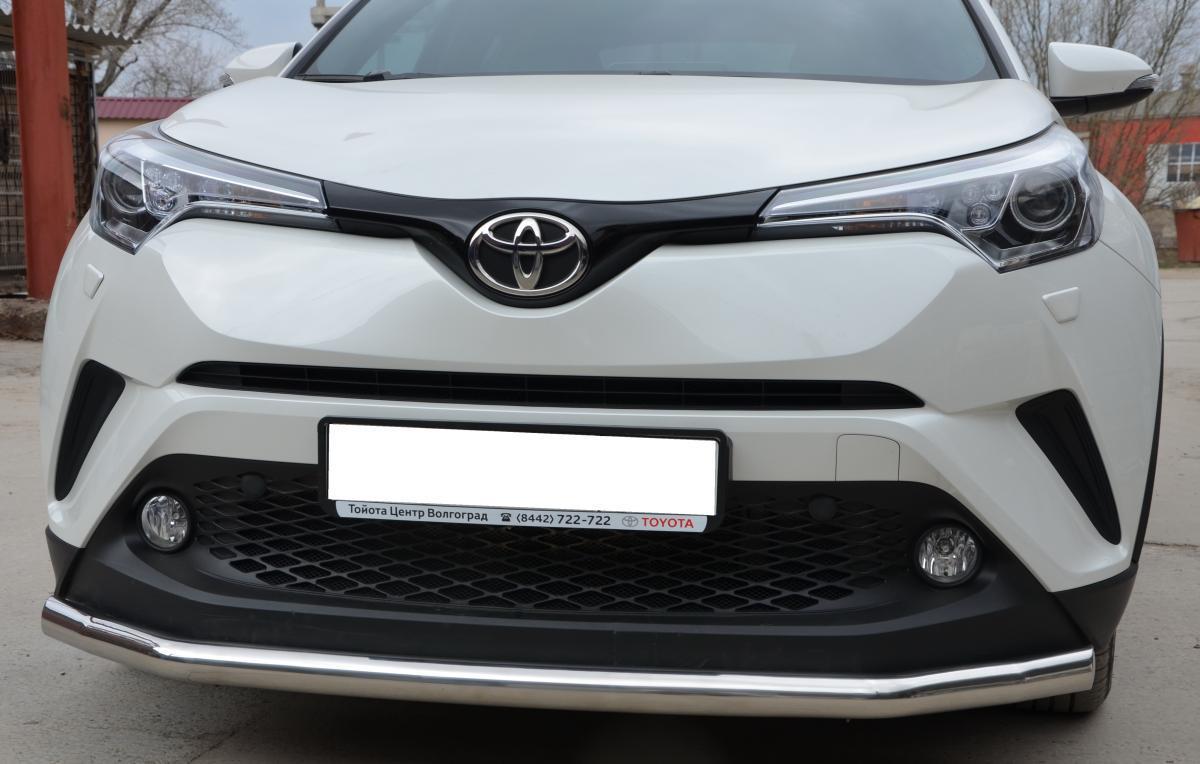 Защита переднего бампера для автомобиля Toyota C-HR 2018 арт. TCHR.18.01, Россия