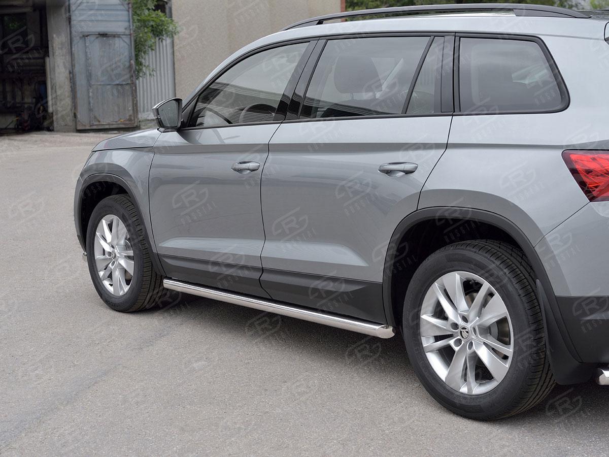Пороги труба d57 вариант 1 на Skoda Kodiaq, Slitkoff SKKT-0027761