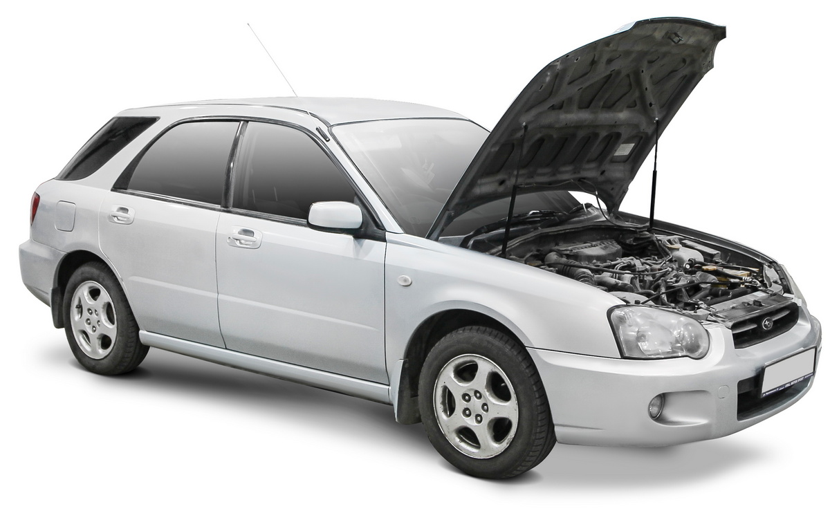 Амортизаторы капота АвтоУпор (2 шт.) Subaru Impreza II/II рест.1/II рест.2 (2000-2002/2002-2005/2005-2007), Rival, арт. USUIMP011